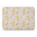 Carolines Treasures Watercolor Leaves Pink Machine Washable Memory Foam Mat BB7480RUG